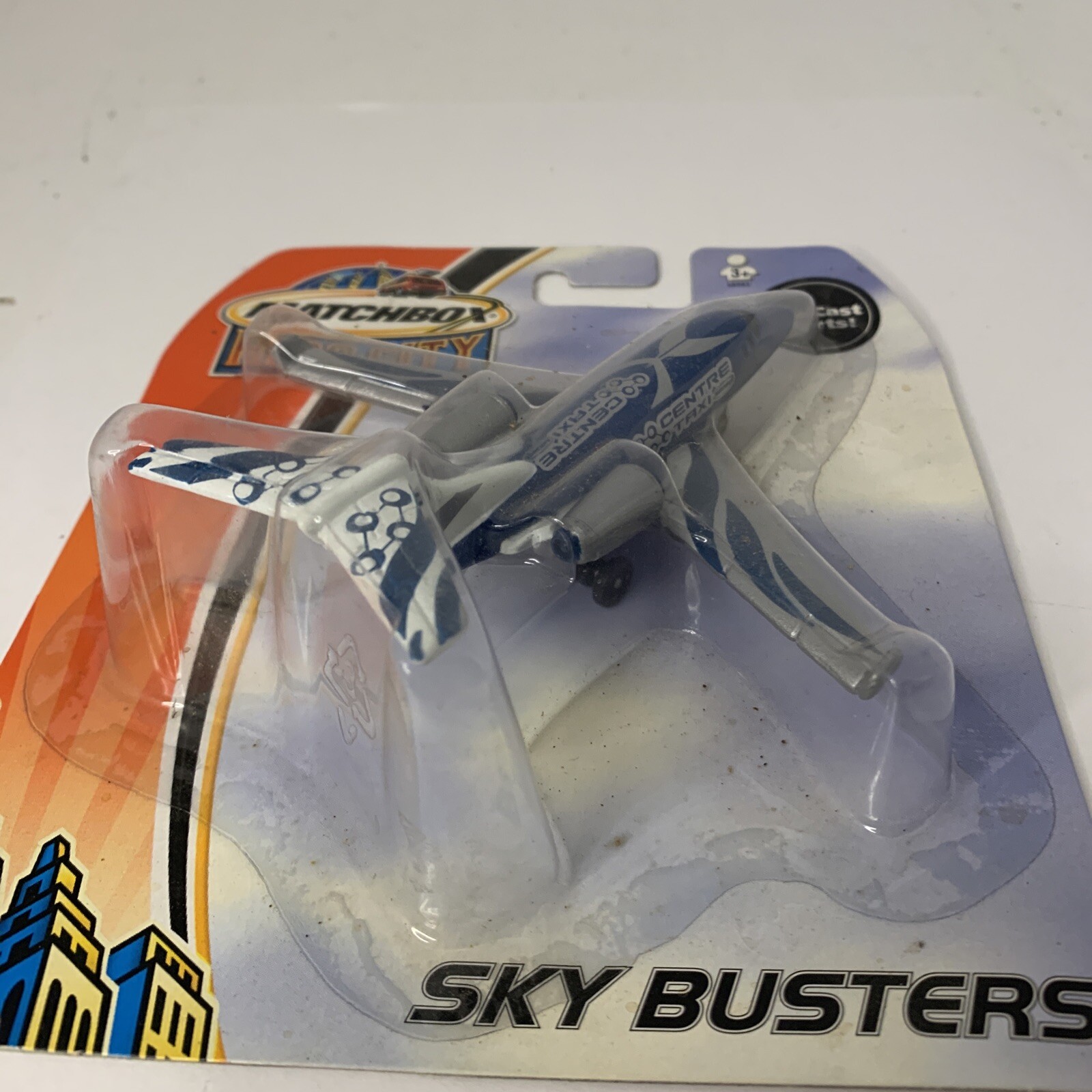2003 MATCHBOX HERO CITY SKY BUSTERS Business Jet Centre Taxi DIECAST