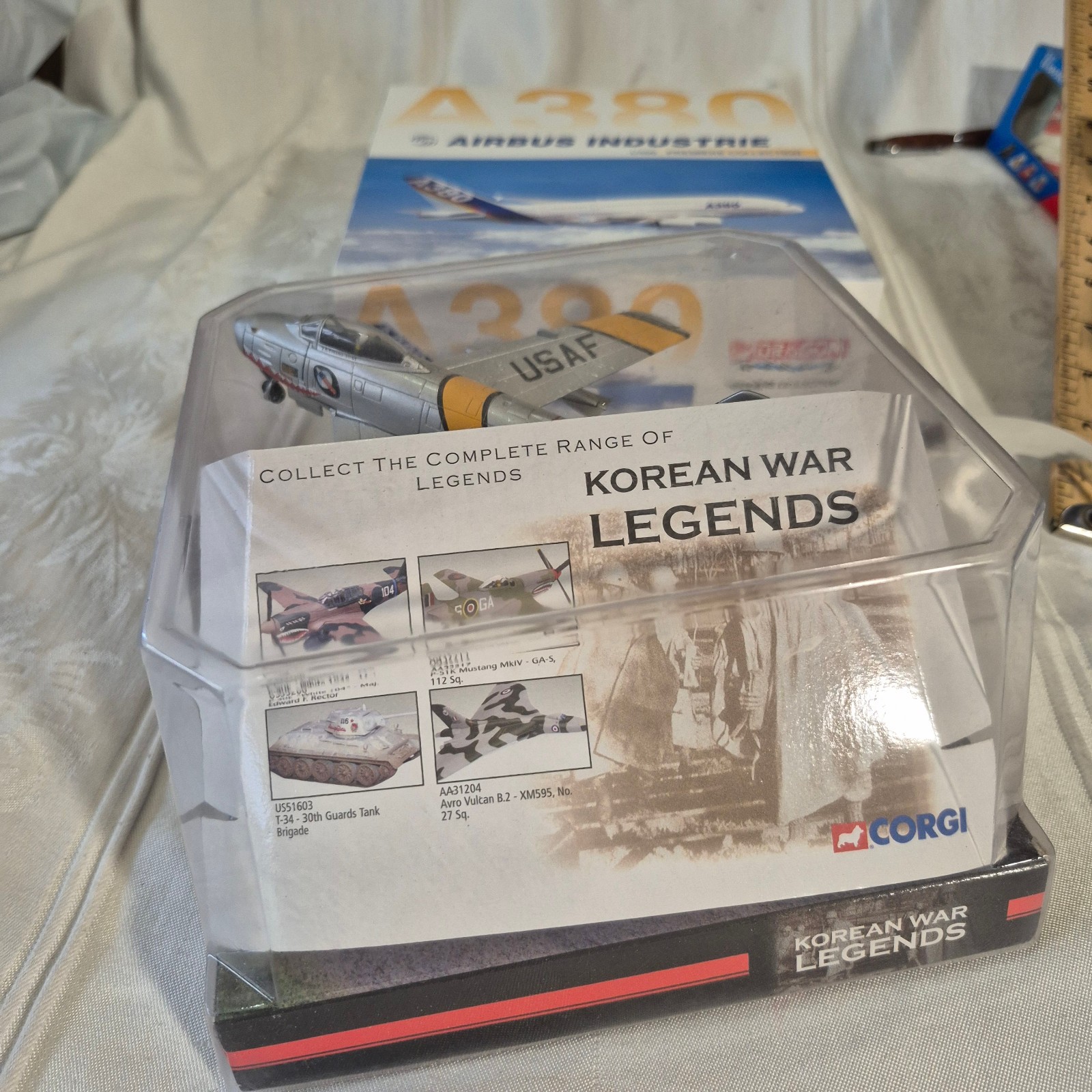 Corgi Korean War Legends F-86 Sabre 1:144 Diecast Model Plane Jet USAF Showcase