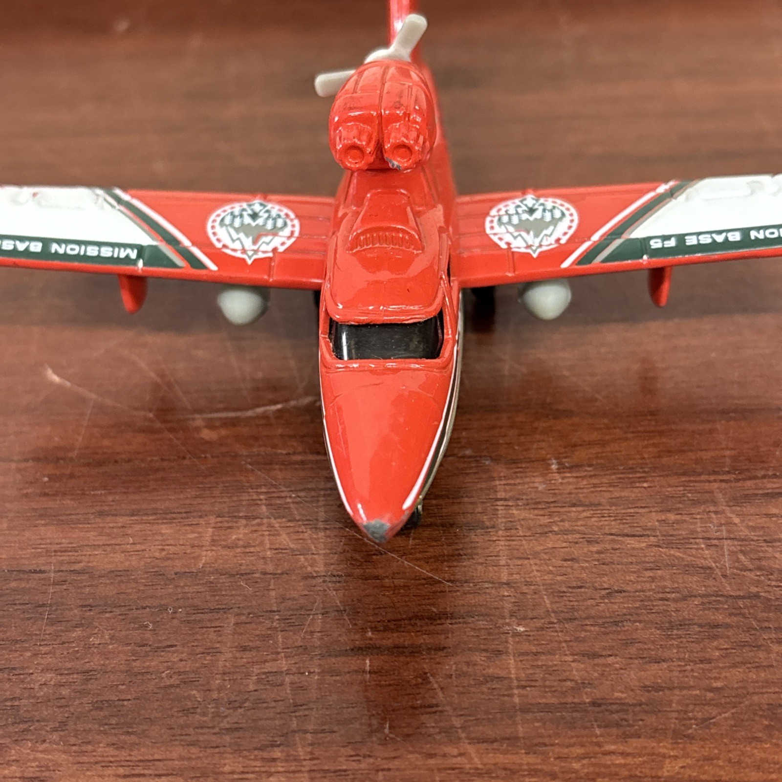 2001 Matchbox Sky Busters Search Plane Mission Base F5 Orange