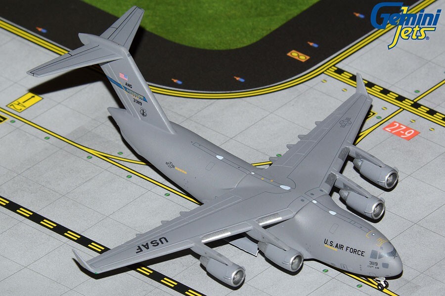 GEMINI MACS U.S.A.F BOEING C-17A MISSISSIPPI ANG 1:400 GMUSA121 IN STOCK
