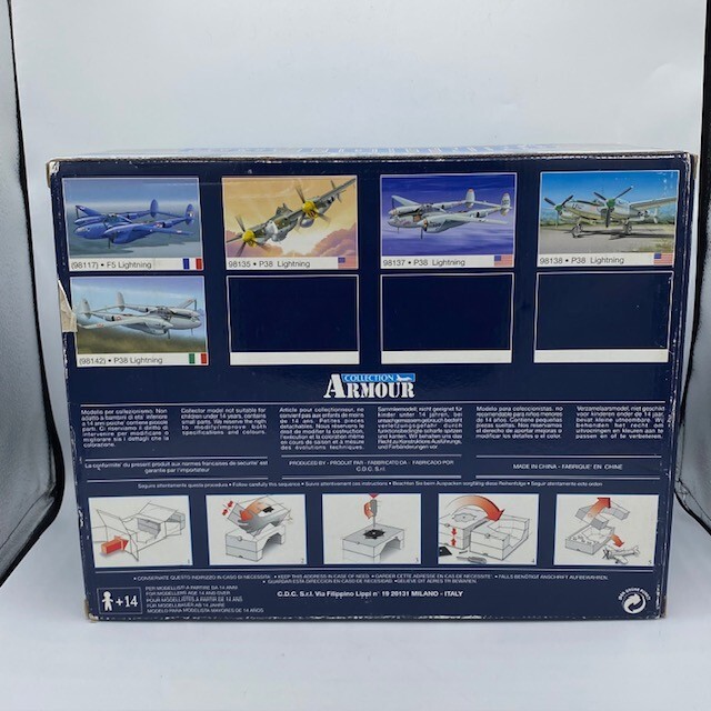 FRANKLIN MINT ARMOUR COLLECTION P38 LIGHTNING USAAF SCALE 1:48 98278