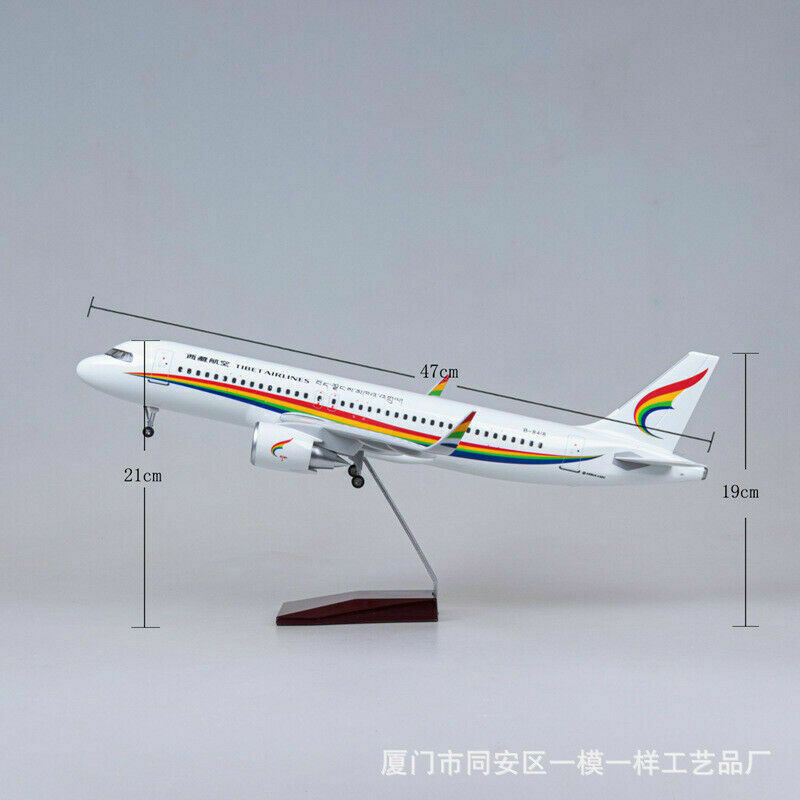 1/80th Tibet Airlines A320neo Passanger Plane Aricraft Display Plane Model Gift