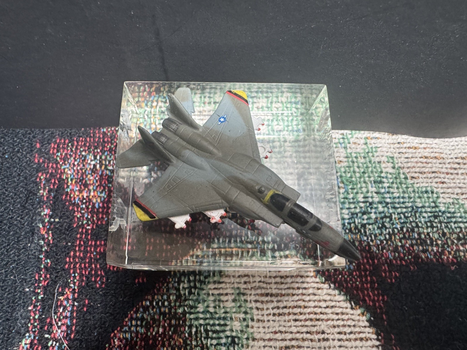 Galoob Micro Machines F-15 Eagle Jet Fighter Military Airplane Gray Camo
