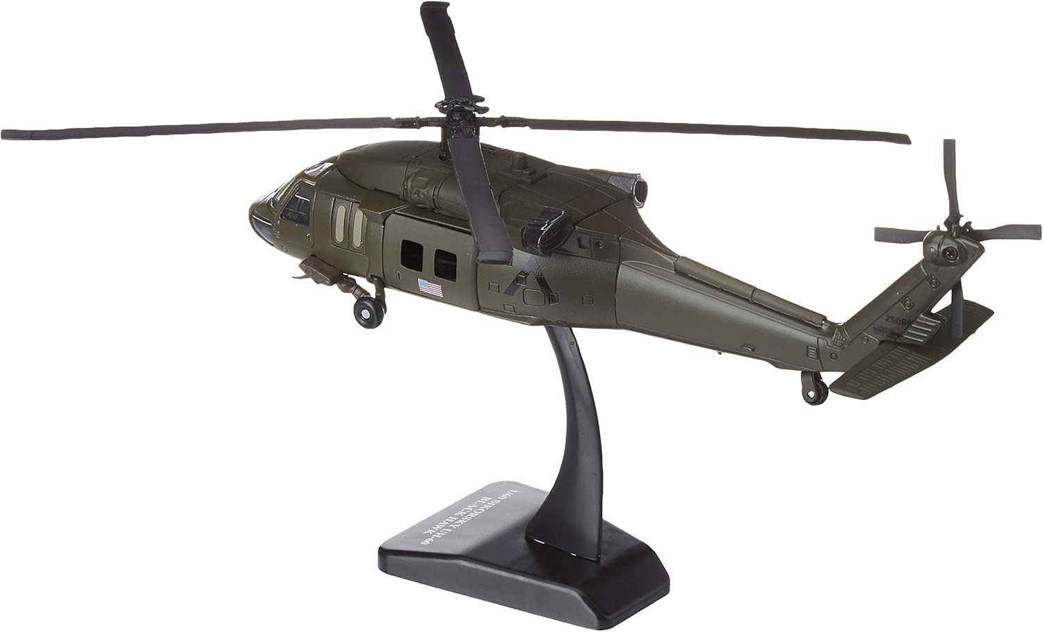 Stunning 1:60 Diecast Black Hawk Helicopter with Openable Doors – Collectible