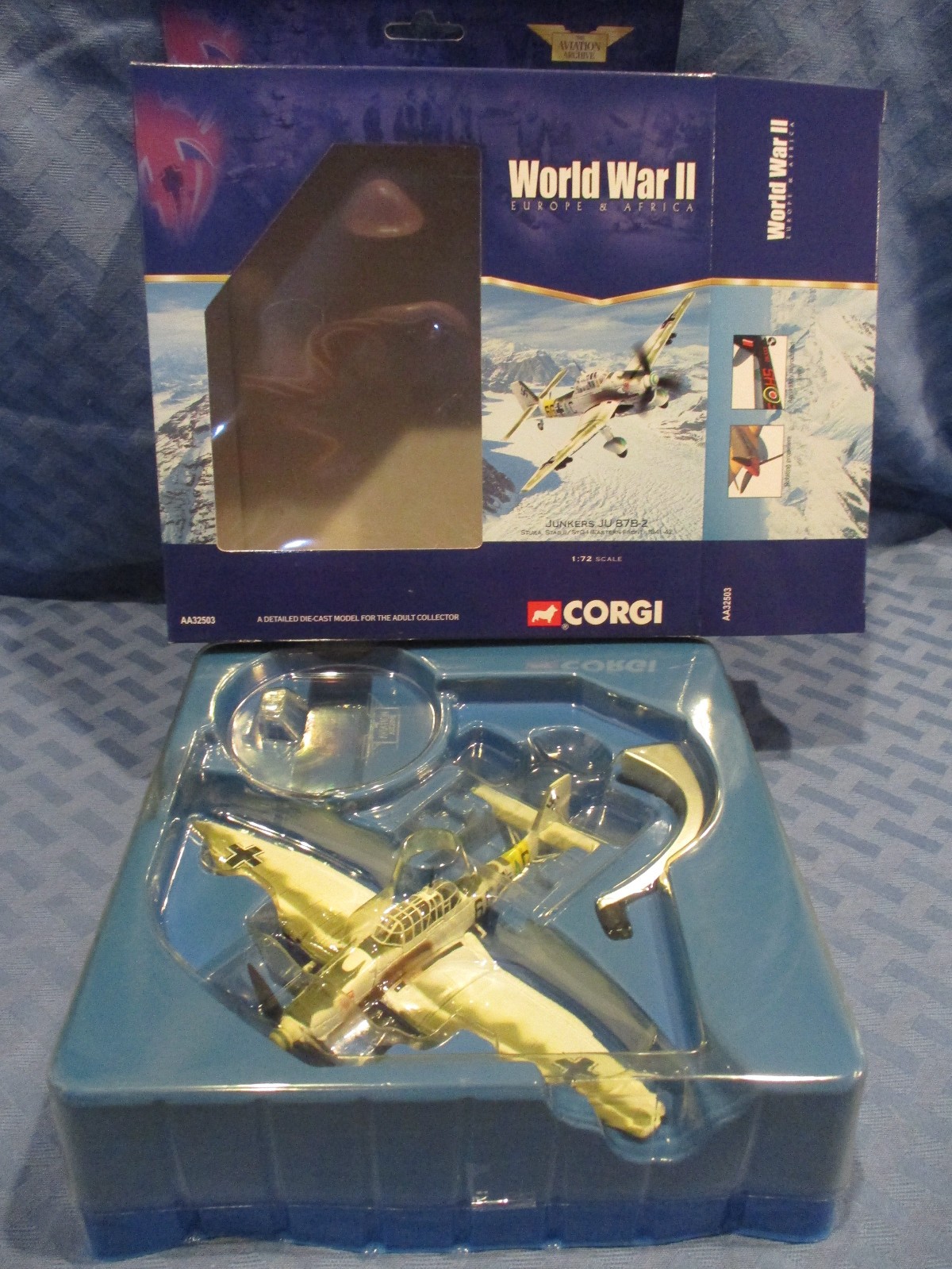 Corgi Aviation Archive, AA32503, Junkers JU 87B-2, Stuka Stab II/STG I, 1:72