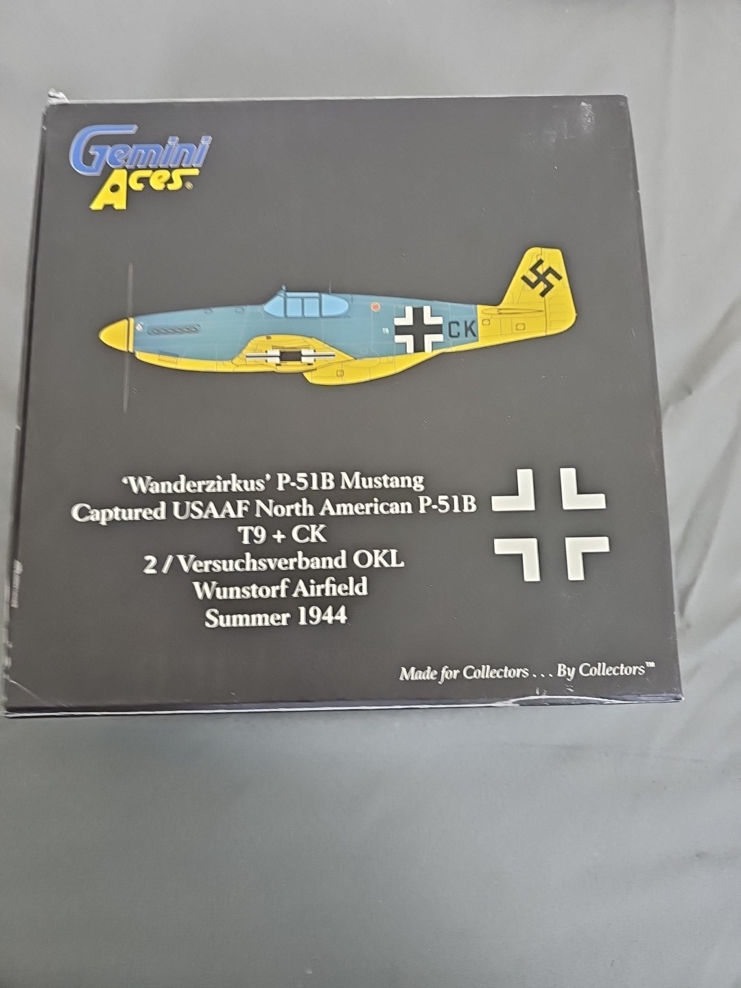 Gemini Aces 1/72 Scale Diecast GALFT2007 P-51 B Mustang Captured Wunstorf 1944