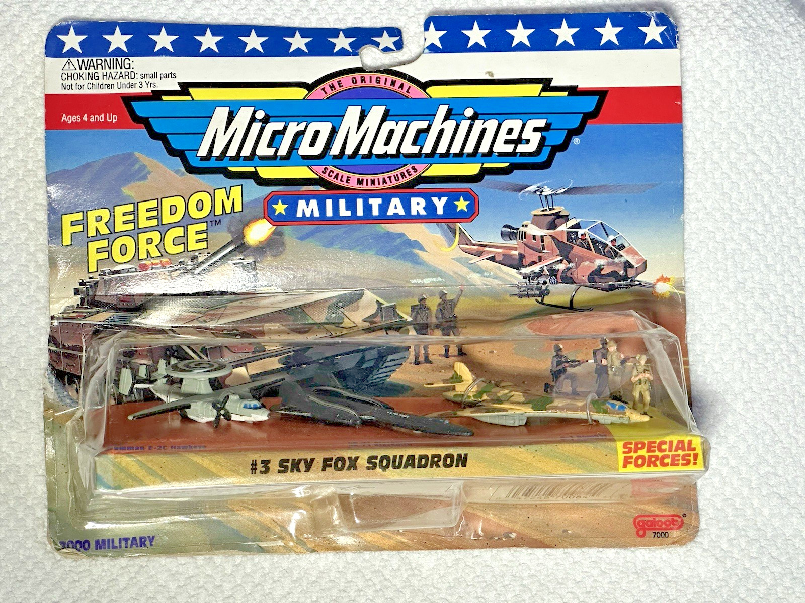 Micro Machines Military Freedom Force #3 Sky Fox Squadron 1995 Galoob – Sealed