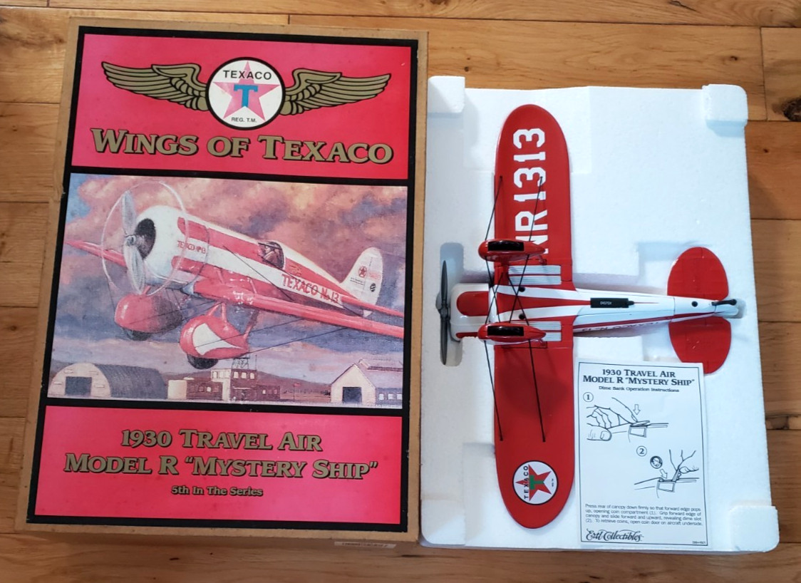 Wings Of Texaco 1930 Travel Air Model R Mystery Ship 5th In The Series Box Wear