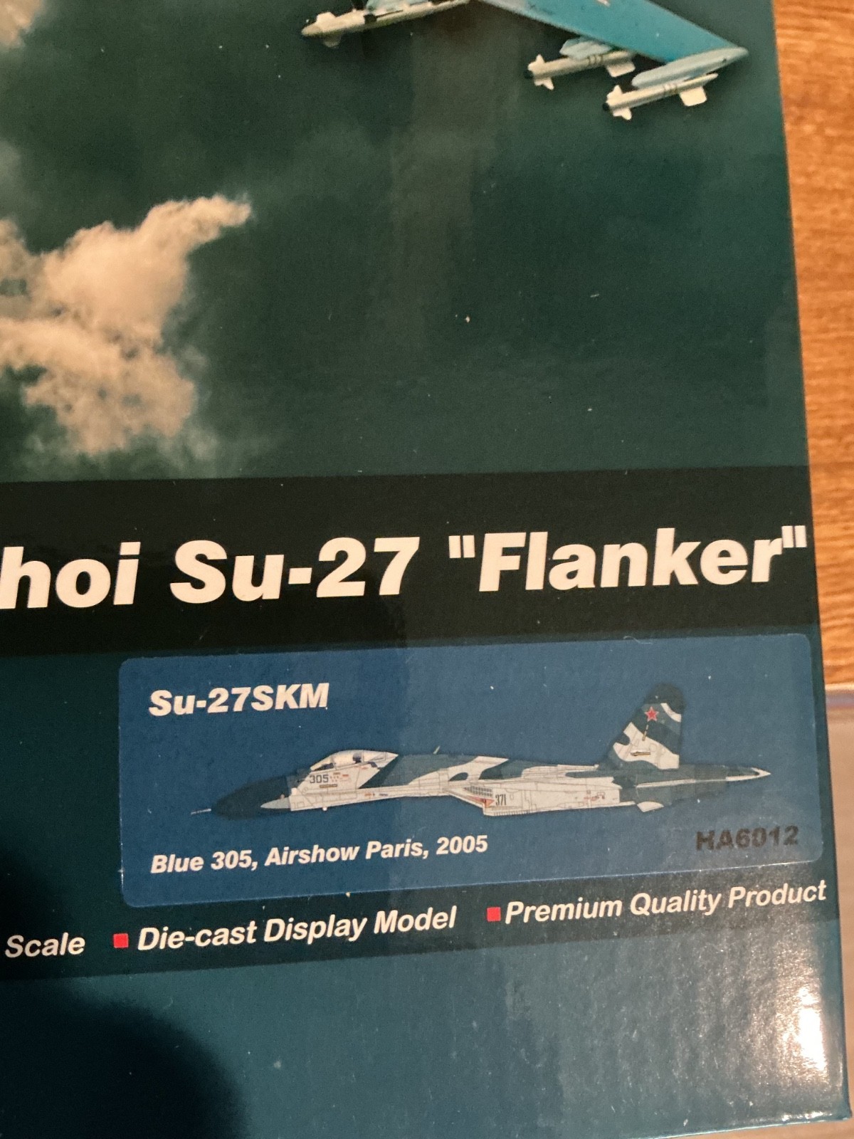 Hobby Master 1/72 Su-27SKM Flanker-B Russian Blue 305 Paris Airshow 2005 HA6012