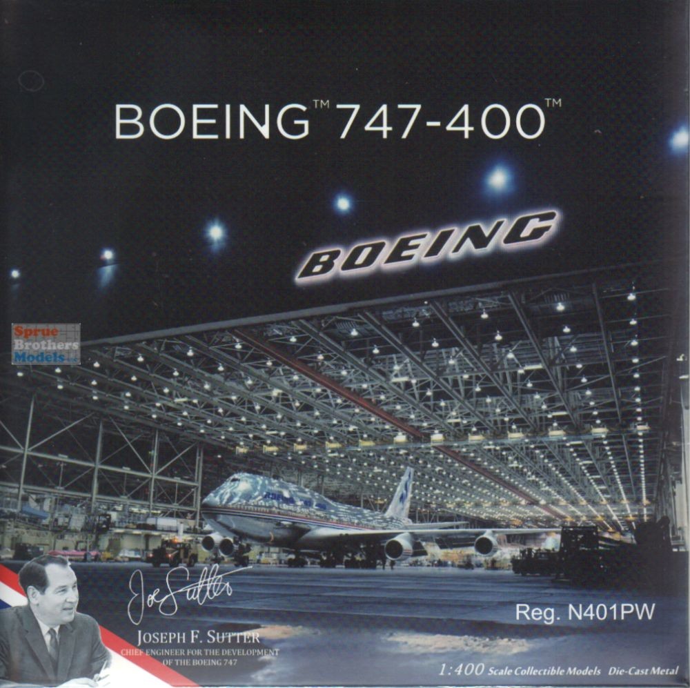 NGM04010 1:400 NG Model Boeing Company B747-400 Reg #N401PW