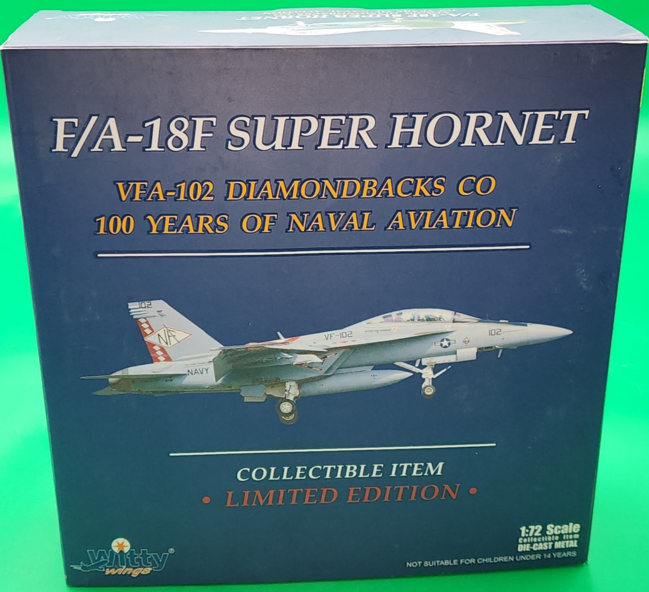 Witty Wings 1/72 (WTW72008-12) F/A-18F Super Hornet VFA-102 Diamondbacks – NIB
