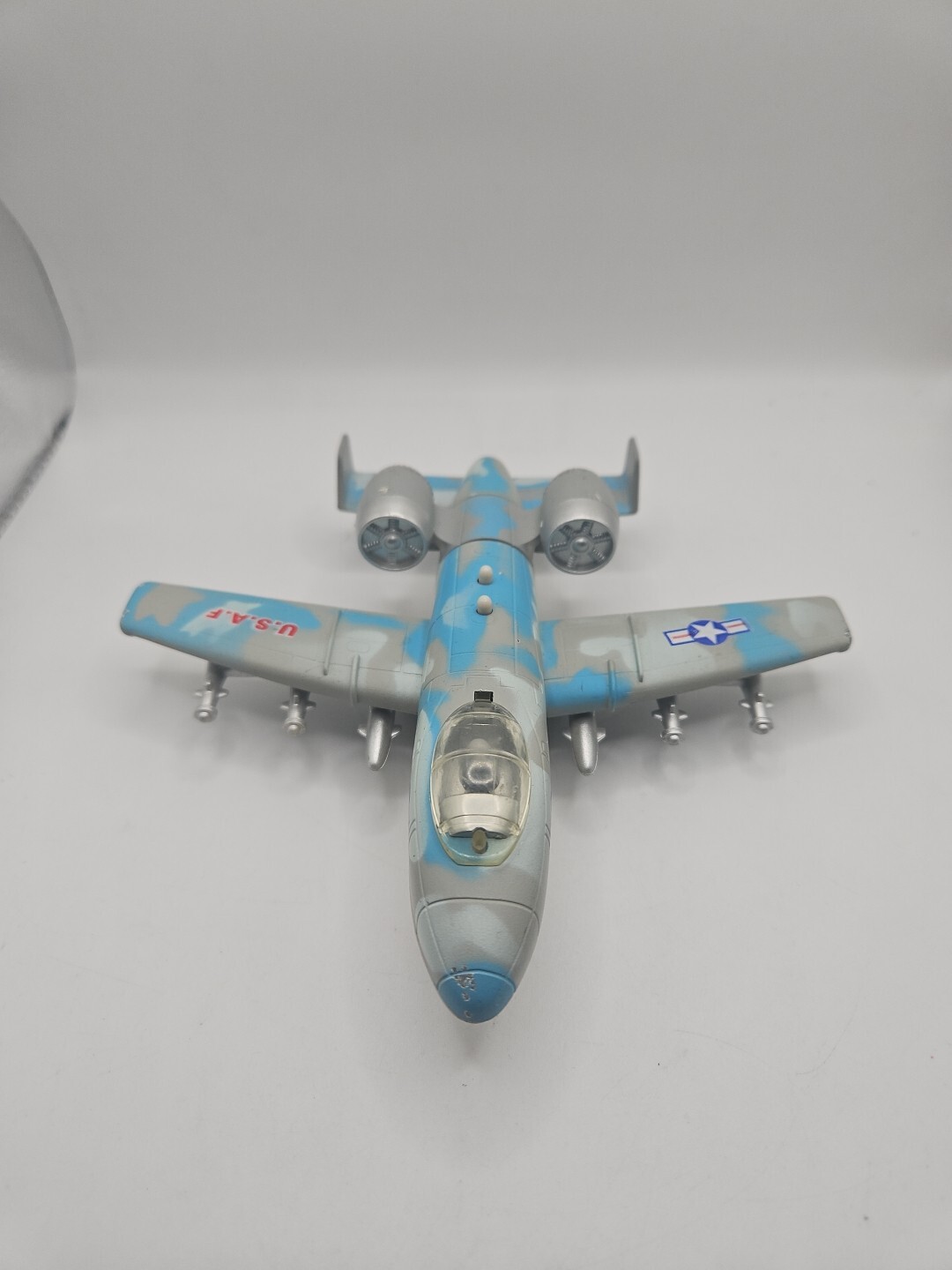 PMT Holdings A-10A Thunderbolt II Jet Friction Toy 6″ Long W/ Lights And Sounds