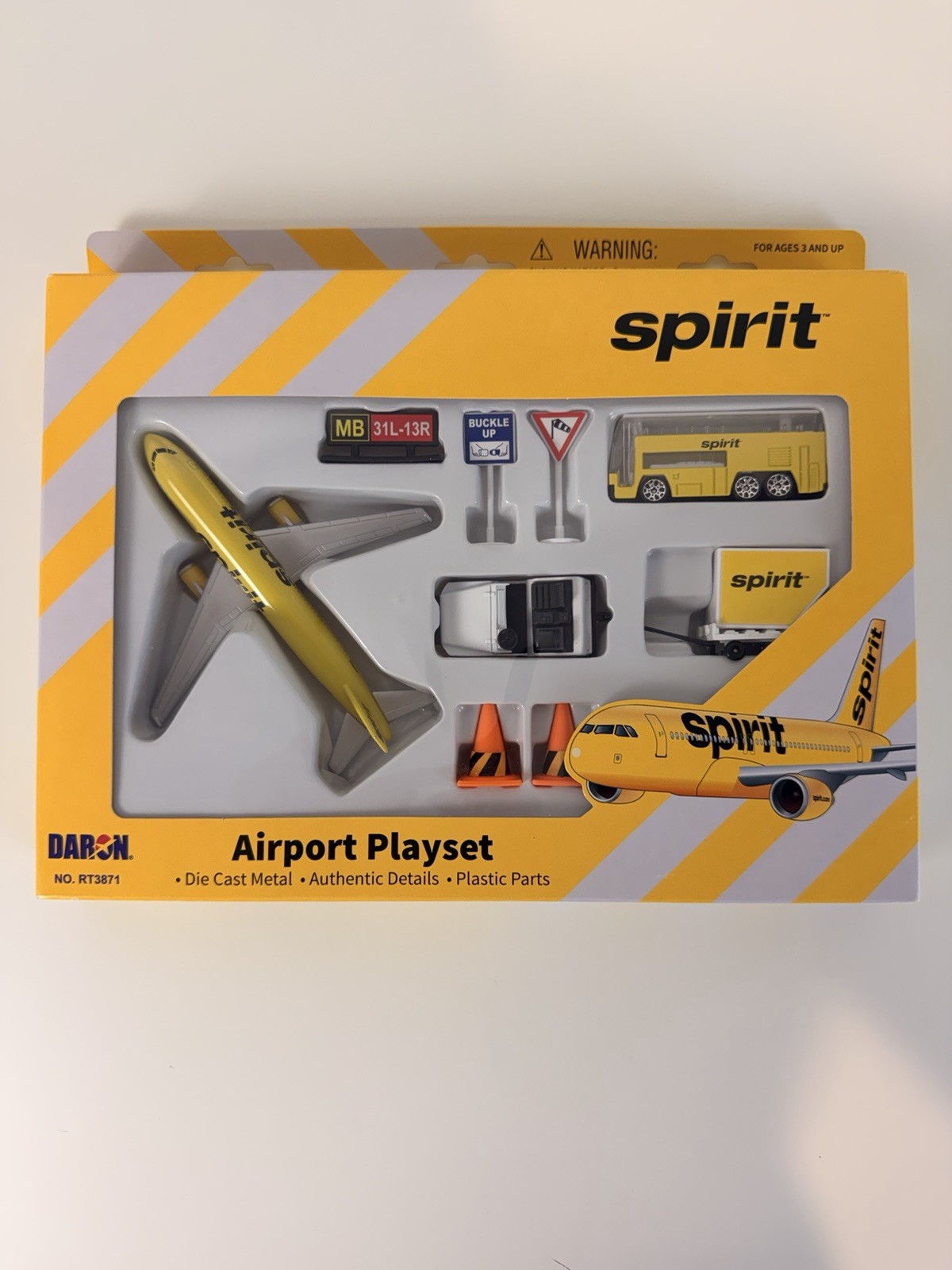 Spirit Airlines Playset Airport Toy Discontinued Airline 2026 (New)