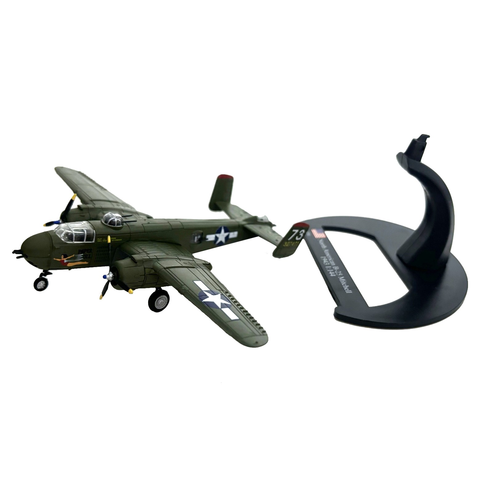 USAAF B-25 Mitchell Medium Bomber 1:144 Scale Diecast Display Model Shelf Piece
