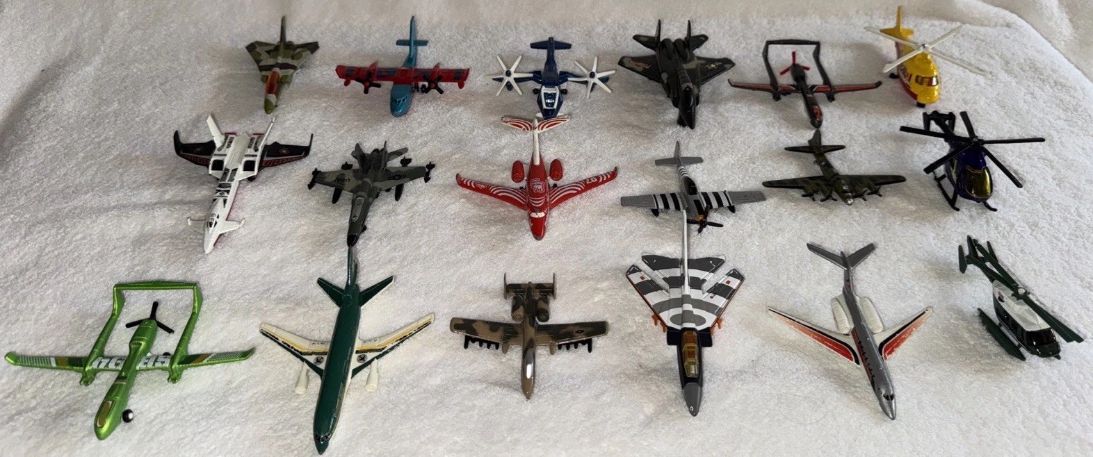 Military Diecast Metal Aircraft Lot Of Mixed Jets Matchbox Hot Wheels Ect