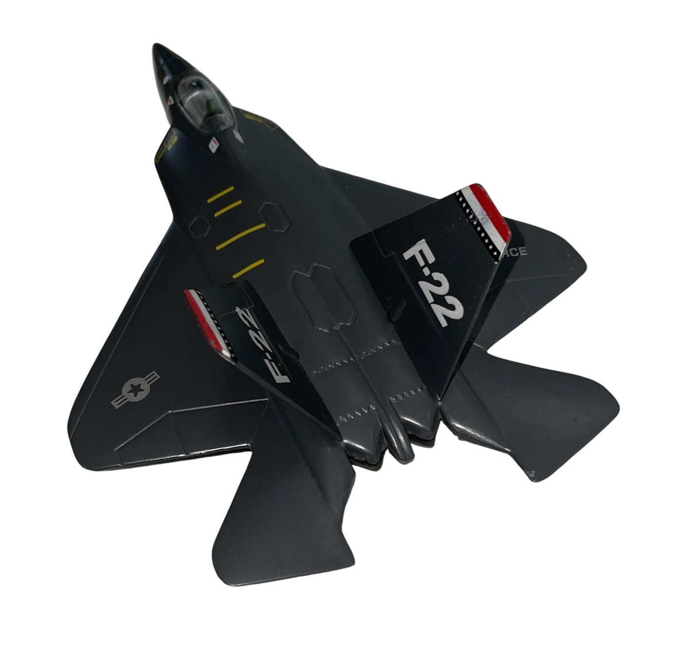 Lockheed Martin F-22 Raptor Diecast Military Airplane Toy Gray USAF Jet 1:64