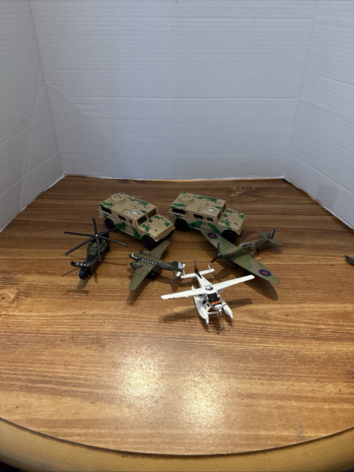 Lot Of 6 Military Miniature Vehicles Metal And Plastic