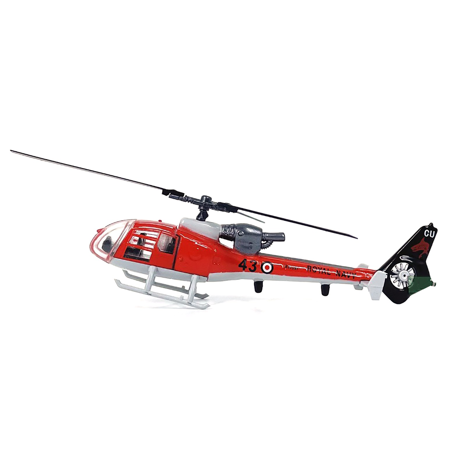 1/100 Scale For Aerospatiale SA341/342 Gazelle Helicopter Model with Stand