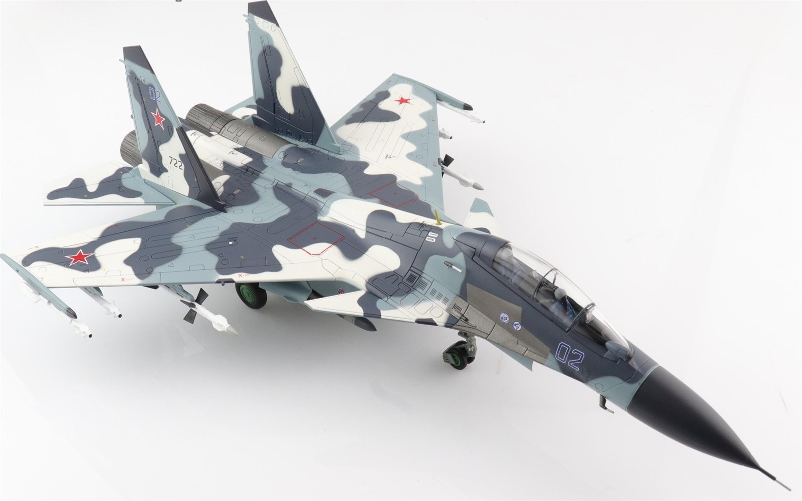 Hobby Master 1/72 Su-30MK Flanker-C Russian AF Blue 02 Moscow Russia HA9504