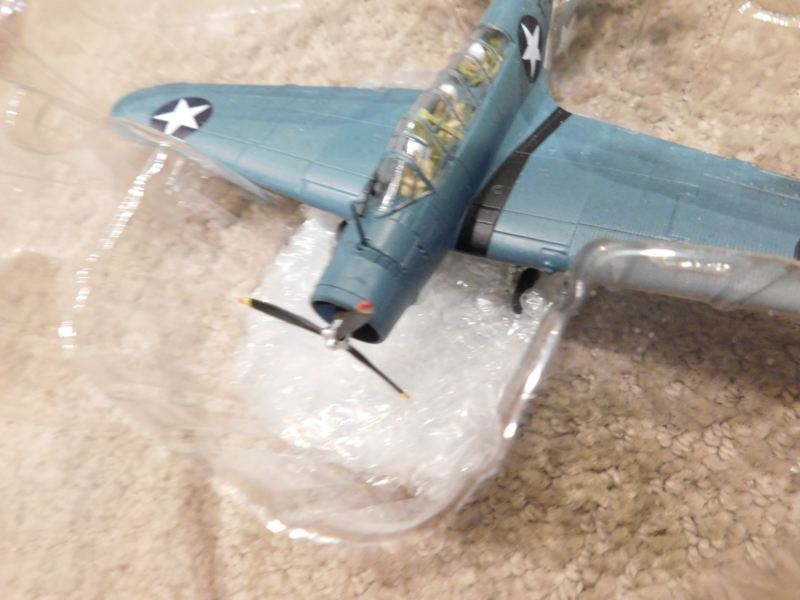 Wltk WWII US NAVY TBD-1 Devastator Bomber VT-8 1/72 Diecast Model Aircraft