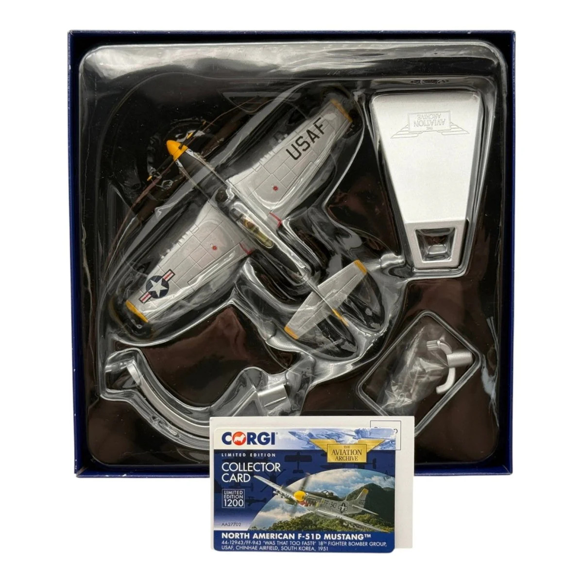 Corgi AA27702 1:72 F-51D Mustang USAF 18th FBG ‘Was that too fast?’ 1951