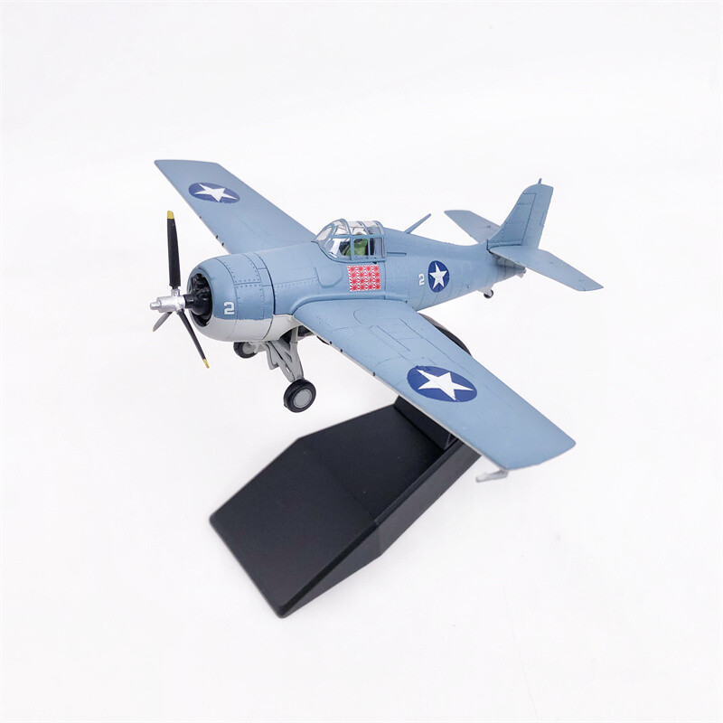 1:72 Alloy Diecast Military Model Grumman F4F Wildcat Fighter Aircraft Souvenir