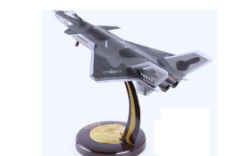 1:36 54CM Chinese J-20 Stealth Fighter Airplane Diecast Military Aircraft Model