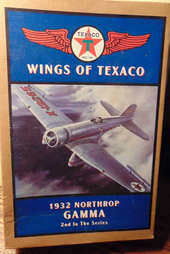 ERTL “Wings of Texaco” 1932 Northrop Gamma Diecast Locking Coin Bank B223