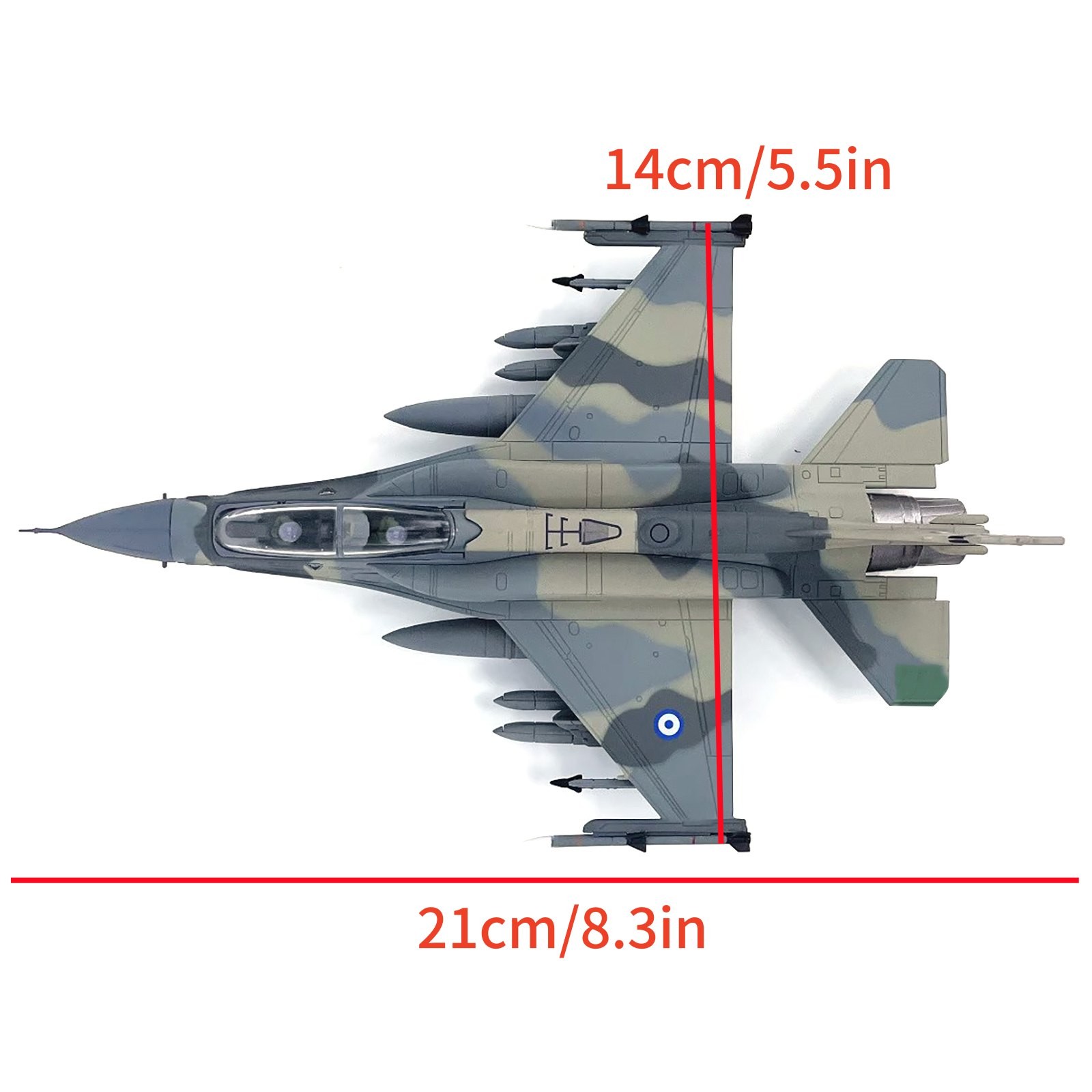 1/72 Hellenic Air Force F-16D Mira Figher Alloy Model High Quality Decoration