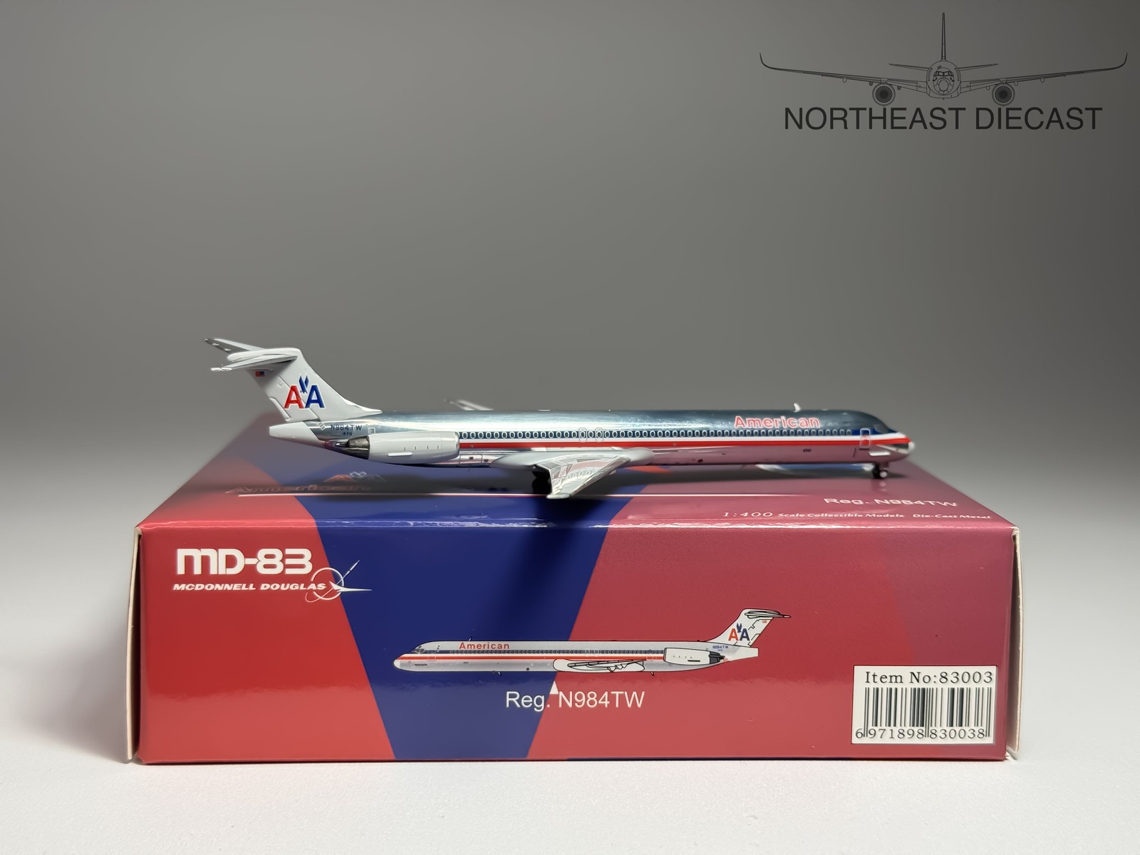 American Airlines McDonnell Douglas MD-83 1:400 NG Models N984TW (83003)