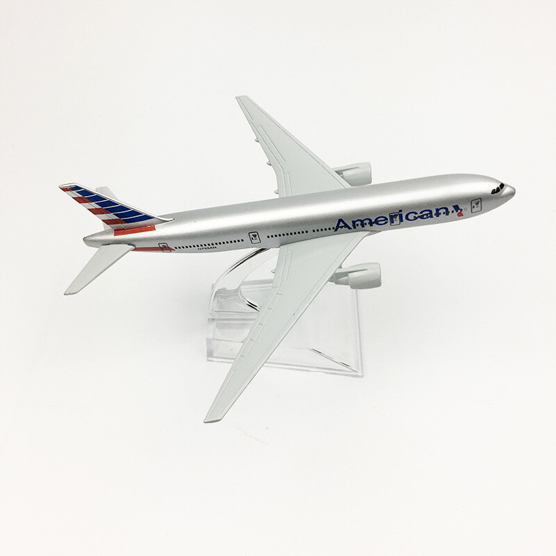 1:400 Alloy American B777 Airplane Model Diecast Planes Aviation Collection