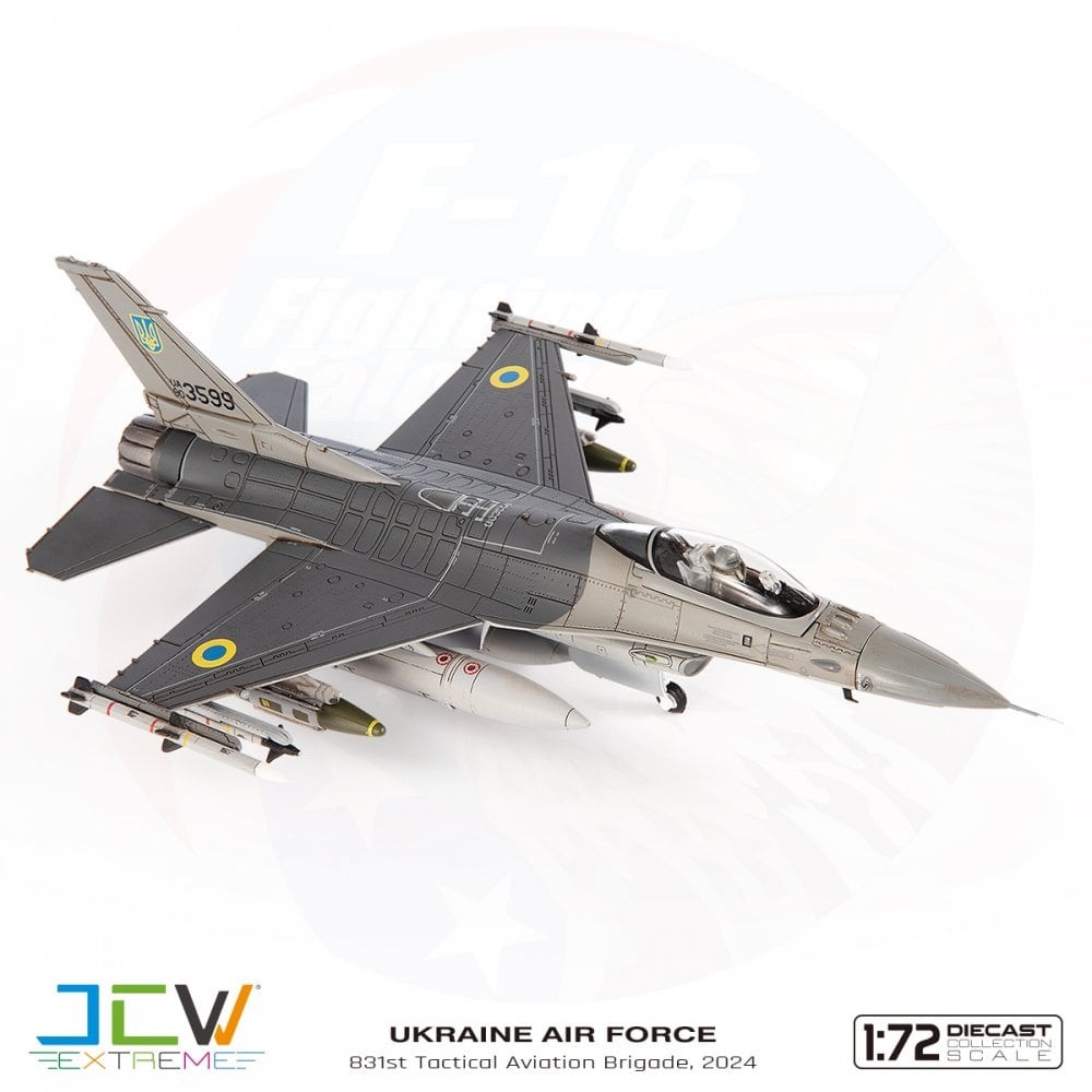 JC Wings 1:72 F-16AM Fighting Falcon Ukrainian Air Force, 831st – JCW72F16026