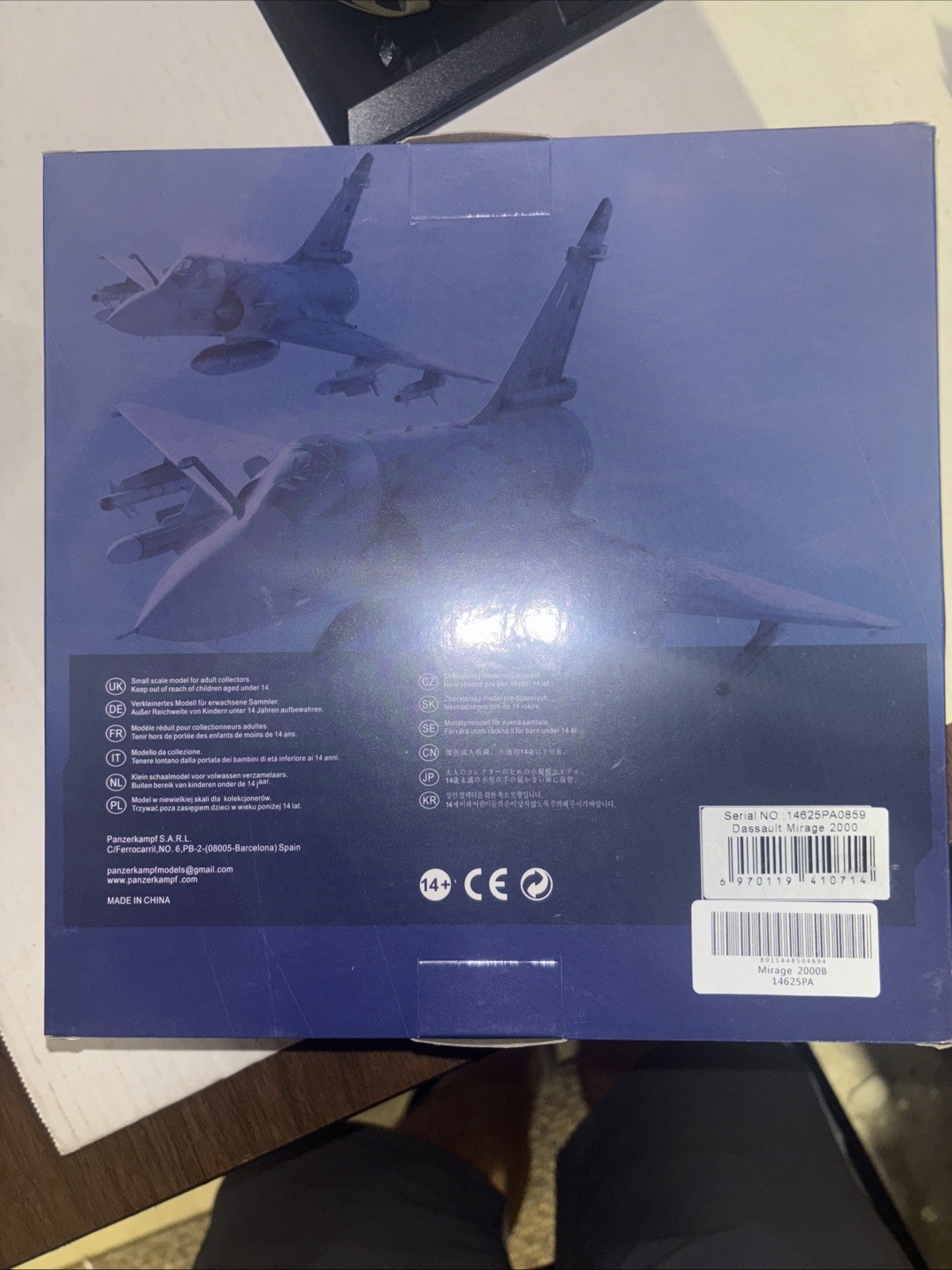 PANZERKAMPH Scale 1/72 DASSAULT MIRAGE 2000-5F AIRCRAFT 14626PA