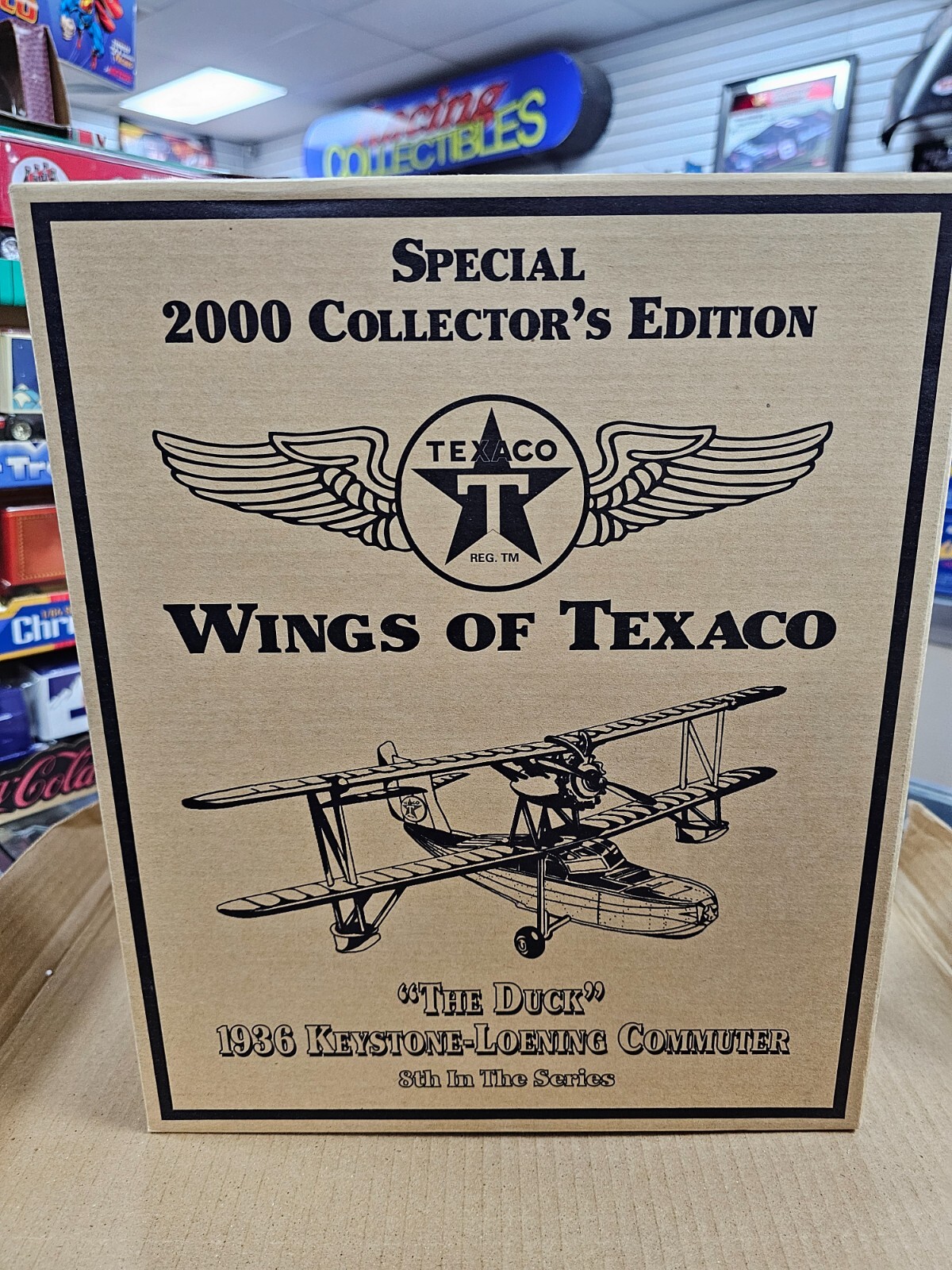 Wings of Texaco 1936 Duck Keystone Loening Commuter Airplane Model #8 in Series