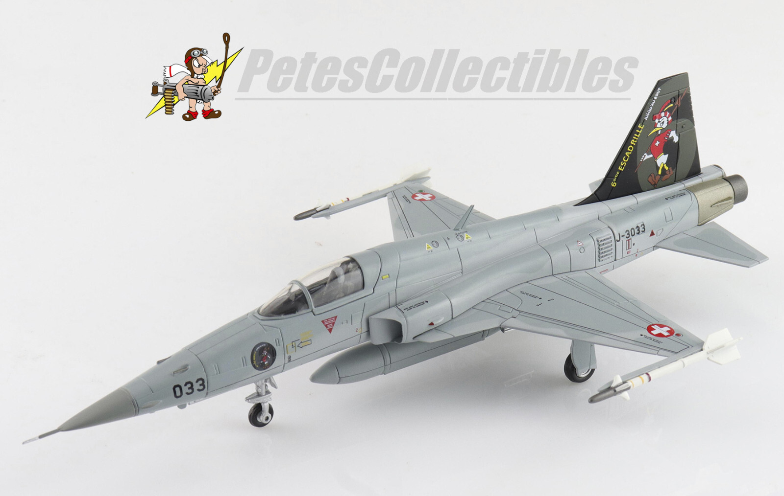Hobby Master HA3329B F-5E TIGER II J-3033 STAFFEL 6 SWISS AIR FORCE 1:72