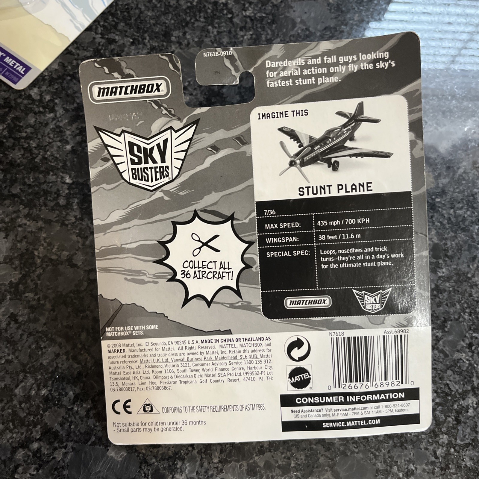 NEW 2008 Matchbox Sky Busters-Stunt Plane 2008 Unboxed