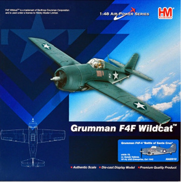 Hobby Master 1:48 Grumman F4F-4 Wildcat Fighter – “White 11”, HA8908