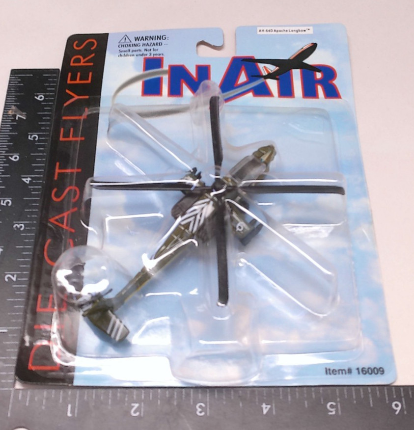 AH-64D Apache Longbow Small Diecast by In Air Series 16009 NEW Old Stock
