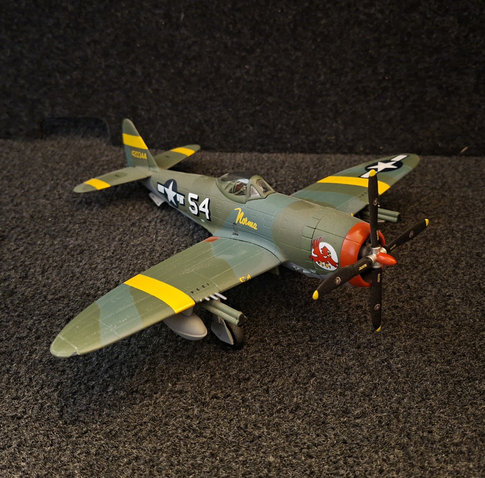 Republic P-47 Thunderbolt “Norma” USAAF Airplane Diecast Replica Model P47