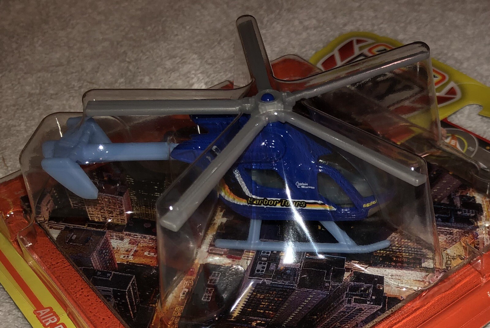 Matchbox Sky Busters 2022 Air Blade Helicopter #5/32 Blue NEW 70 Years USPS