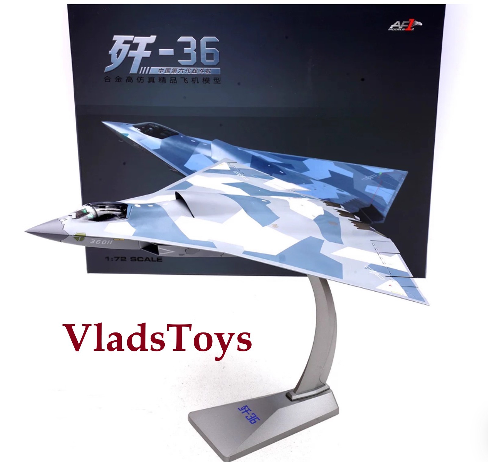 Air Force 1 Chengdu J-36 Stealth fighter PLAAF, China 1/72 Scale AF1-0324