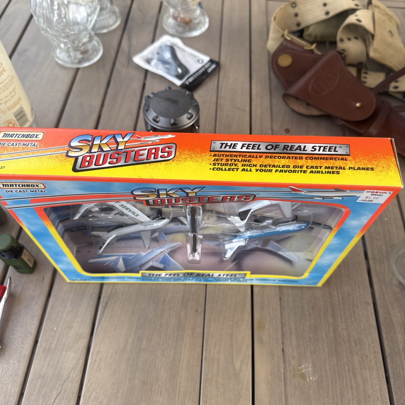 MATCHBOX Diecast Metal SKY BUSTERS Toy Airplane & Helicopter Set NEW IN BOX!