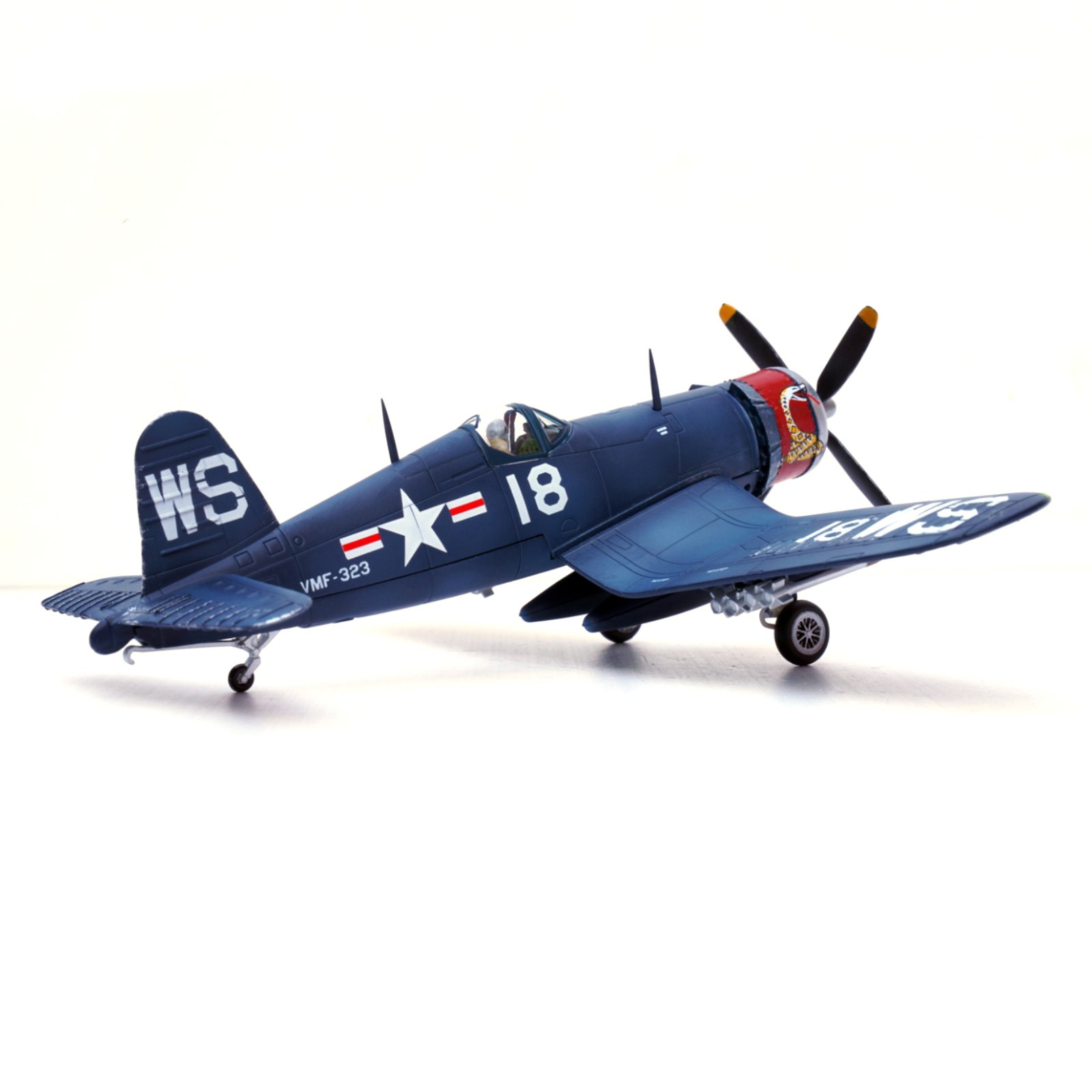 14cm Diecast Alloy 1/72 Scale WWII USMC F4U Corsair Fighter Model Gift