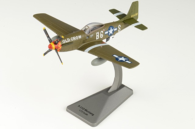 A00149 Air Force 1 P-51D Mustang 1/72 Model Old Crow USAAF 357th FG, 363rd FS