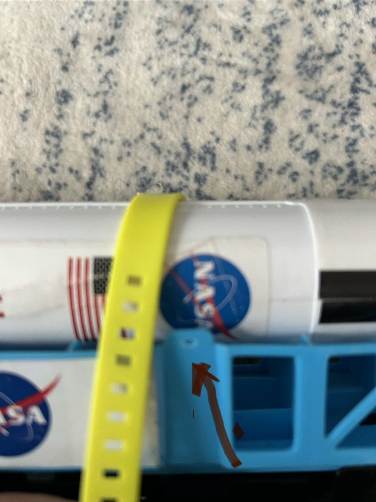 SPACE ADVENTURE NASA USA ROCKET TRUCK TRAILER TRANSPORTER 16” “READ”