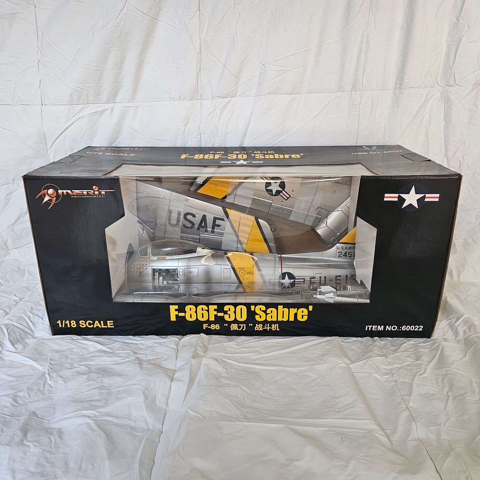 F-86F-30 Sabre 1/18 Scale JS INTL Merit International LLC 60022 New in Box