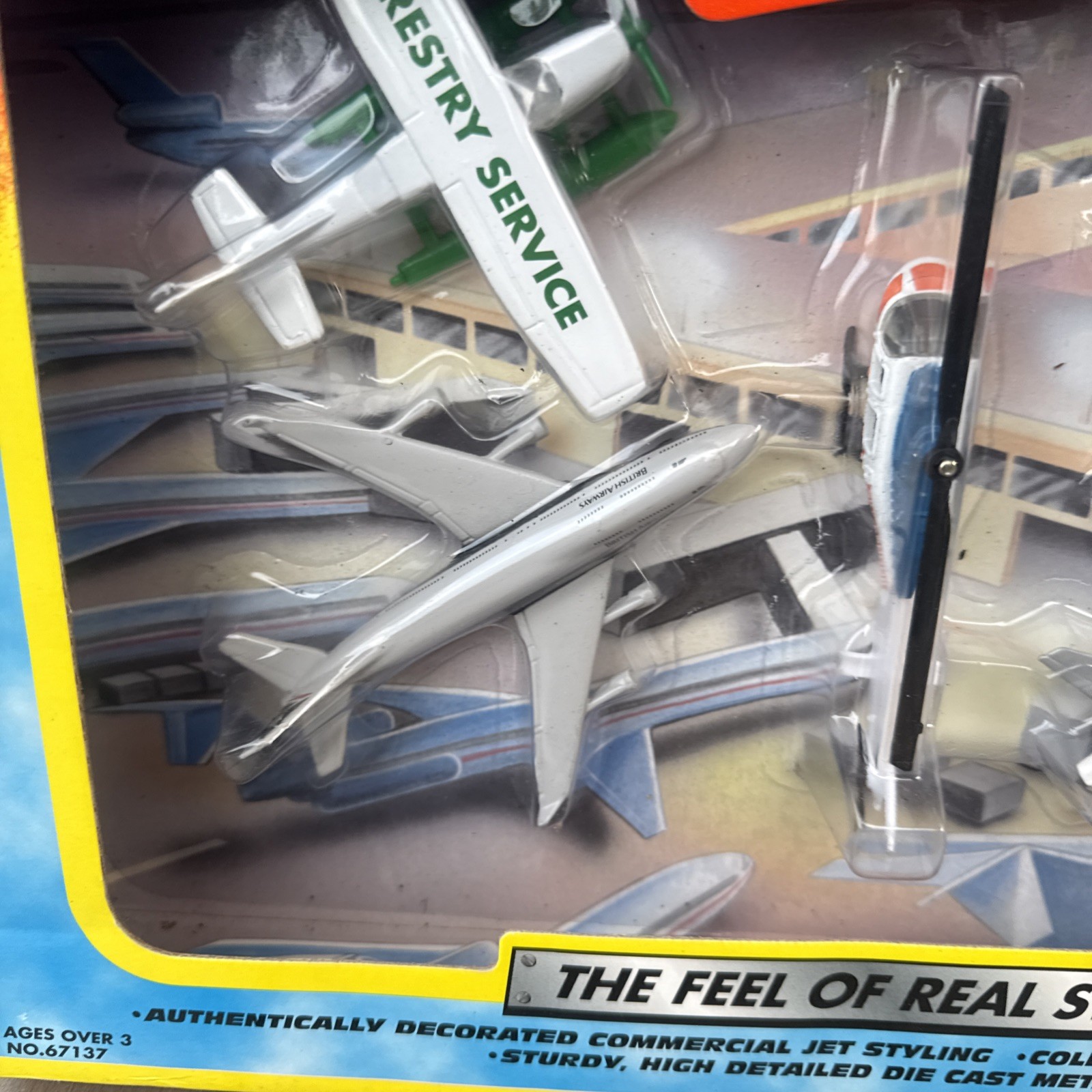 MATCHBOX Diecast Metal SKY BUSTERS Toy Airplane & Helicopter Set NEW IN BOX!