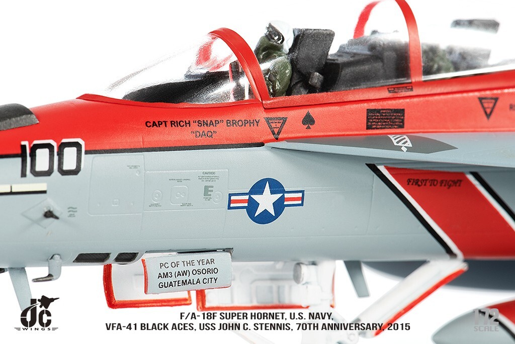 JC Wings 1/72 F/A-18F Super Hornet USN VFA-41 Black Aces JCW-72-F18-015