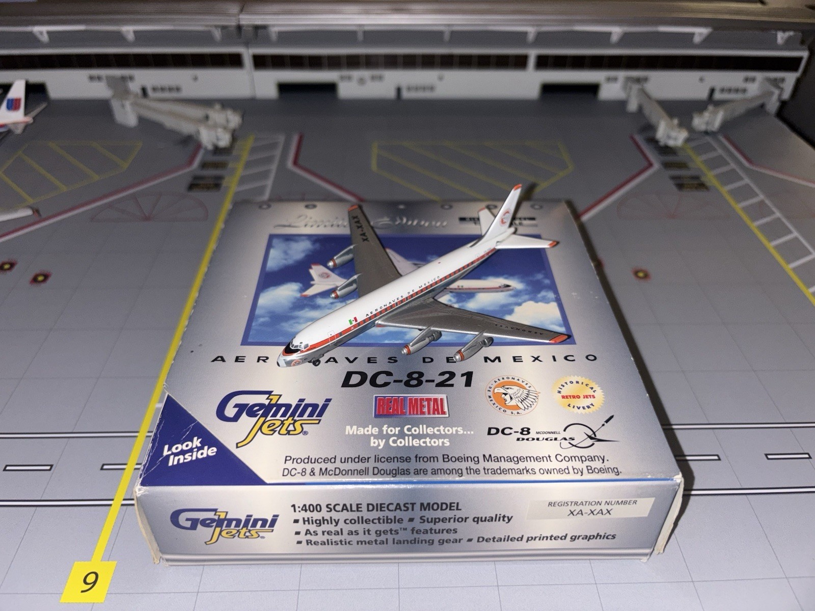 1:400 GeminiJets GJAMX156 Aeronaves de Mexico DC-8-21 XA-XAX