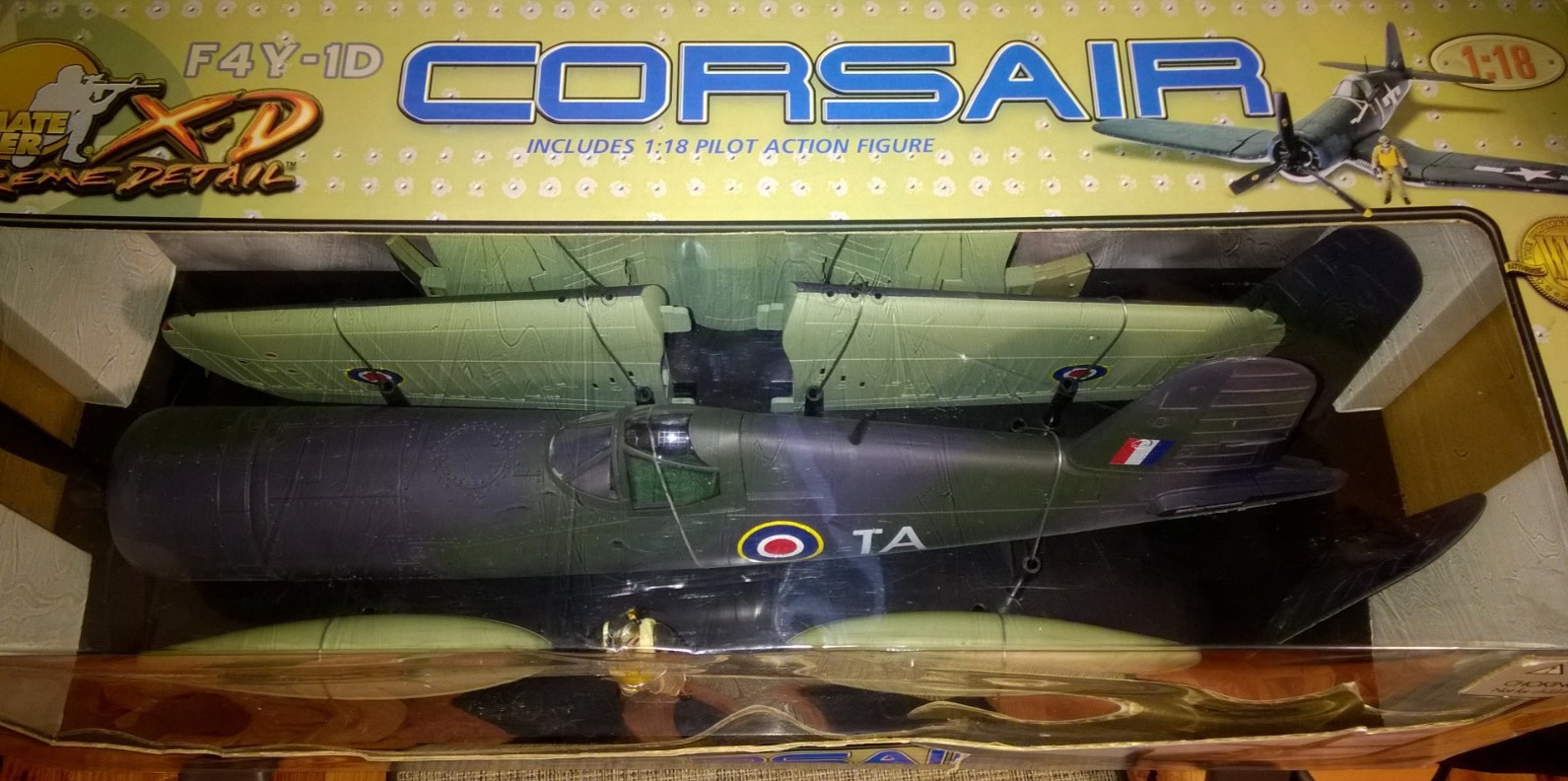 21st Century Toys 1:18 F4Y-1D Corsair RAF Version WWII Fighter NIB